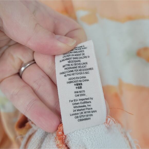 Free People Orange Feels Right Pullover Sweater S - Picture 6 of 6